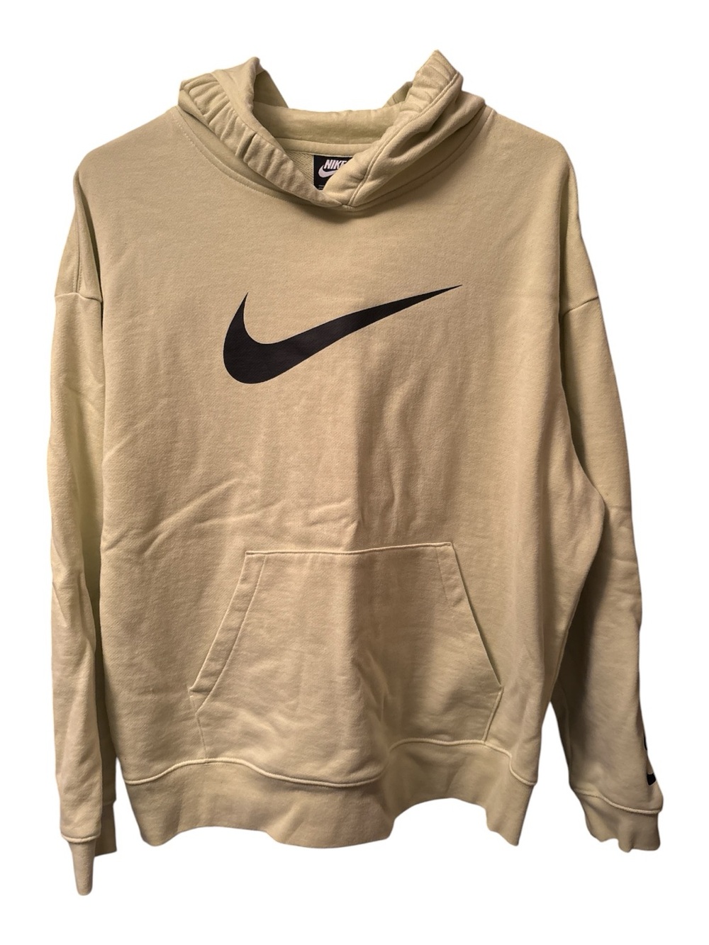 Nike Men’s Light Green Hoodie with Black Swoosh